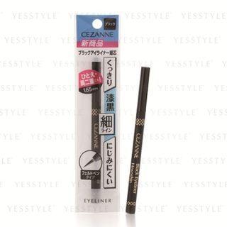 Cezanne - Black Eyeliner Hososhin (black) 0.4g