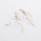 Non-matching Star Earring 1 Pair - As Shown In Figure - One Size