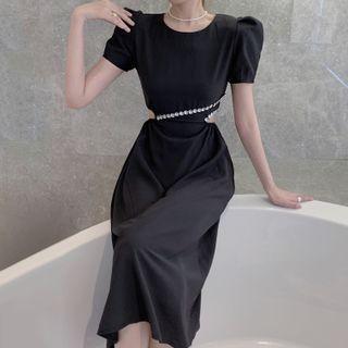 Perforated Skinny Dress