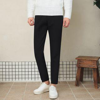 Drawstring-waist Slim-fit Dress Pants