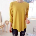 Dip-back A-line T-shirt