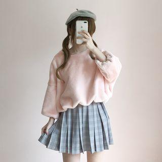 Furry Sweatshirt Pink - One Size