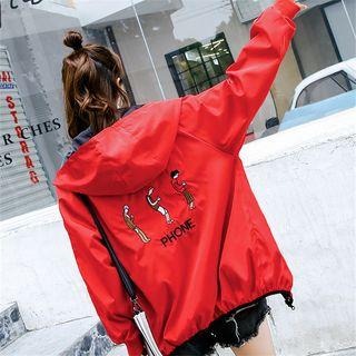 Reversible Zip-up Hooded Windbreaker