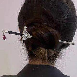 Sword Alloy Hair Stick Silver - One Size