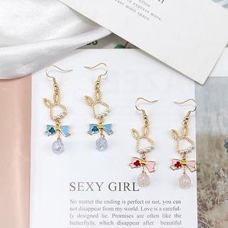 Alloy Faux Pearl Rabbit Dangle Earring