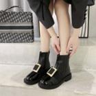 Square Buckle Short Boots