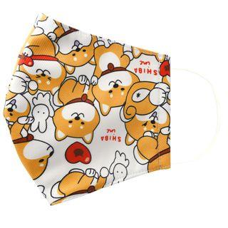 Handmade Water-repellent Fabric Mask Cover (shiba Print)(adult) As Figure - Adult