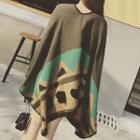 Patterned Cape Army Green - 145 X 135cm