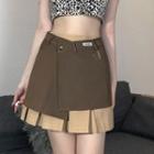 Set: Pleated Skirt + A-line Skirt
