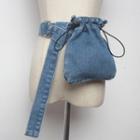 Pouch Denim Belt Blue - One Size