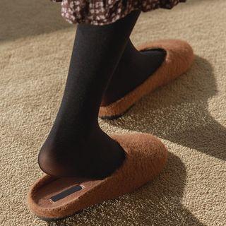 Furry Fleece-lined Slippers