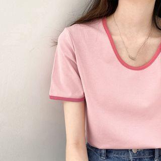 Two Tone Oversize Top