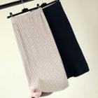 Split Hem Pencil Knit Skirt
