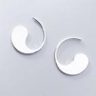 Geometry Earring 1 Pair - S925 Silver - Silver - One Size