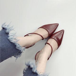 Chunky-heel Pointy Toe Sandals