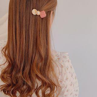 Faux Pearl Twill Square Hair Clip
