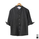 Mandarin-collar M Lange Shirt