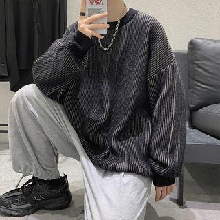 Pinstripe Oversize Sweater