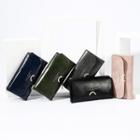 Faux Leather Trifold Long Wallet