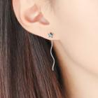 Non Matching Bar Drop Earring