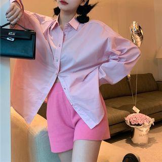 Plain Shirt / Straight Leg Shorts