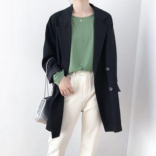 Double Breasted Long-sleeve Blazer