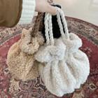 Braided Boucl -knit Bucket Bag