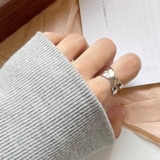 Layered Open Ring K823 - Silver - One Size