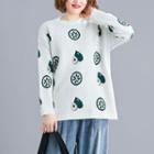 Print Round-neck Long-sleeve Sweater