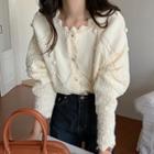 Puff-sleeve Bobble Sweater
