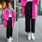 Cuff-hem Wide-leg Pants