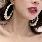 Faux Pearl Loop Drop Earring As Shown In Figure - One Size