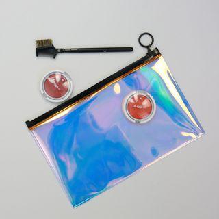 Iridescent Transparent Pouch Transparent - One Size