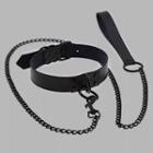 Faux Leather Choker With Chain Strap
