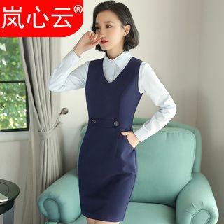 Blazer / Set: Pinafore Dress + Shirt