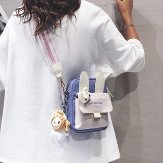Lettering Rabbit Crossbody Bag