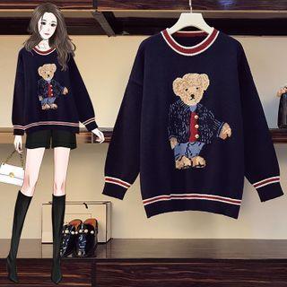 Bear Jacquard Sweater / Vest