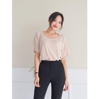Plus Size Roundneck Linen T-shirt