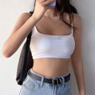 Embroidered Crop Vest