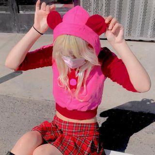 Flower Graphic Raglan Sleeve Hoodie
