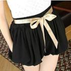 Bow Chiffon Shorts