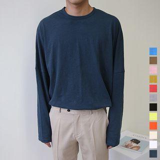 Round-neck Oversized T-shirt In 12 Colors