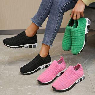 Mesh Laceless Sneakers