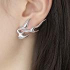 Flame Alloy Earring 1 Pair - Silver - One Size