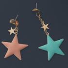 Non-matching Alloy Star Dangle Earring