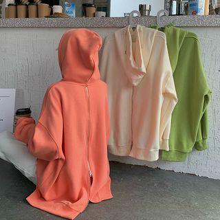 Loose-fit Back Back Zip Long-sleeve Hoodie