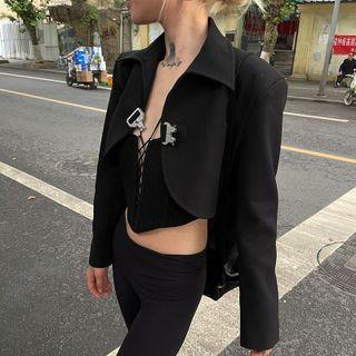 Buckled Cropped Jacket