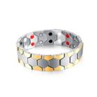 Fashion Domineering Silver Gold Geometric 316l Stainless Steel Bracelet Silver - One Size