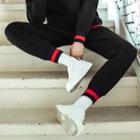 Contrast-trim Neoprene Jogger Pants