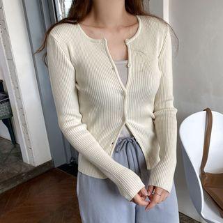 Ice Silk Knit Cropped Cardigan